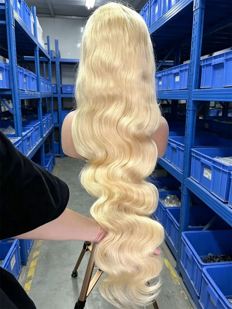 36 40 Inch 613 Honey Blonde Bo - 613 Blonde Body Wave Lace Front Wig review and price