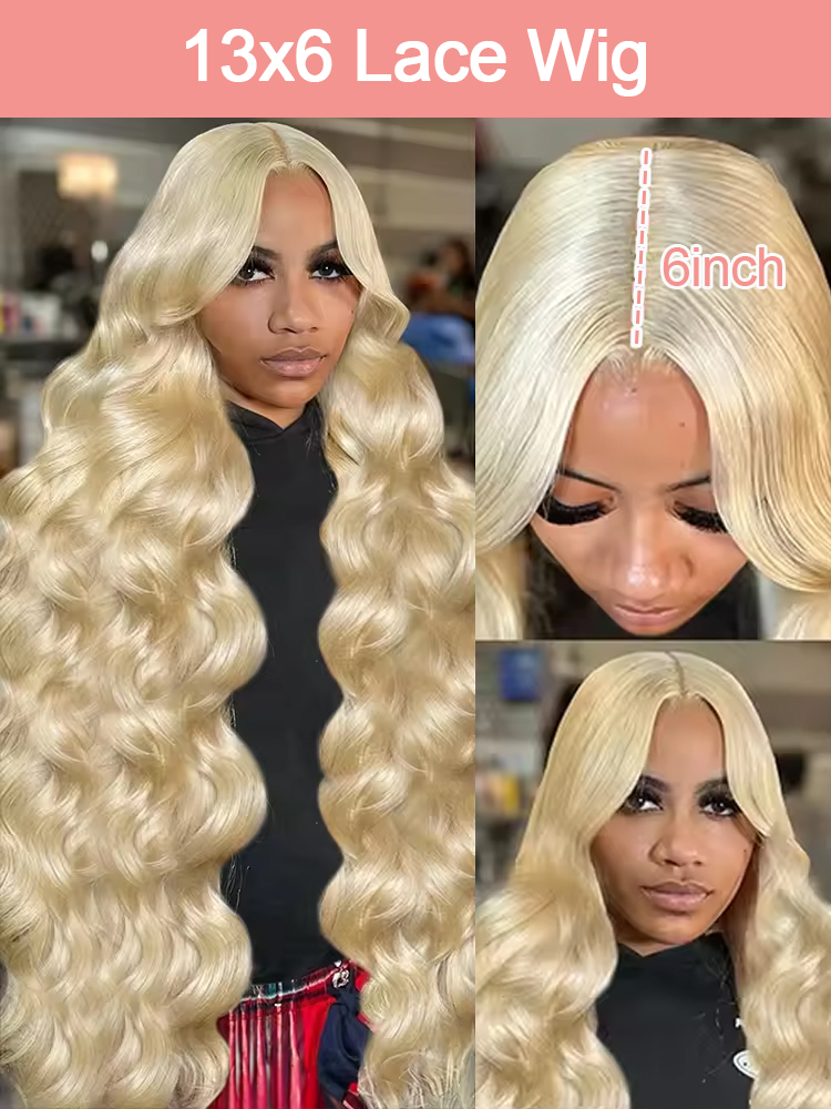 36 40 Inch 613 Honey Blonde Bo - 613 Blonde Body Wave Lace Front Wig review and price