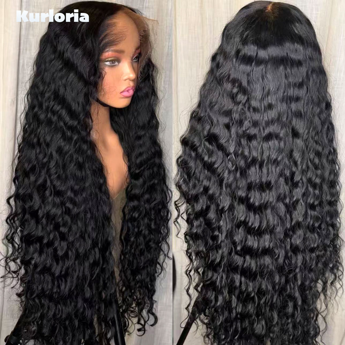 500 Density Deep Wave Natural  - Glueless Wear And Go Human Hair Wig review and price