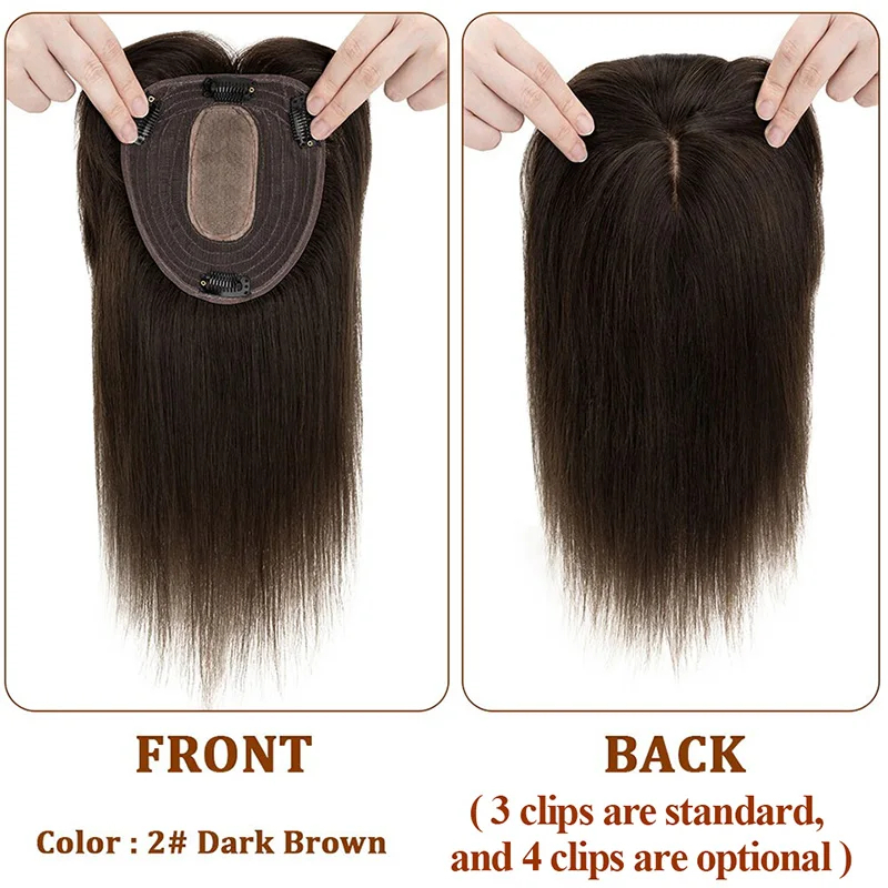 Silk Base Top Women Topper Cli - Seamless Clip In Hair Extensions Human Hair review and price