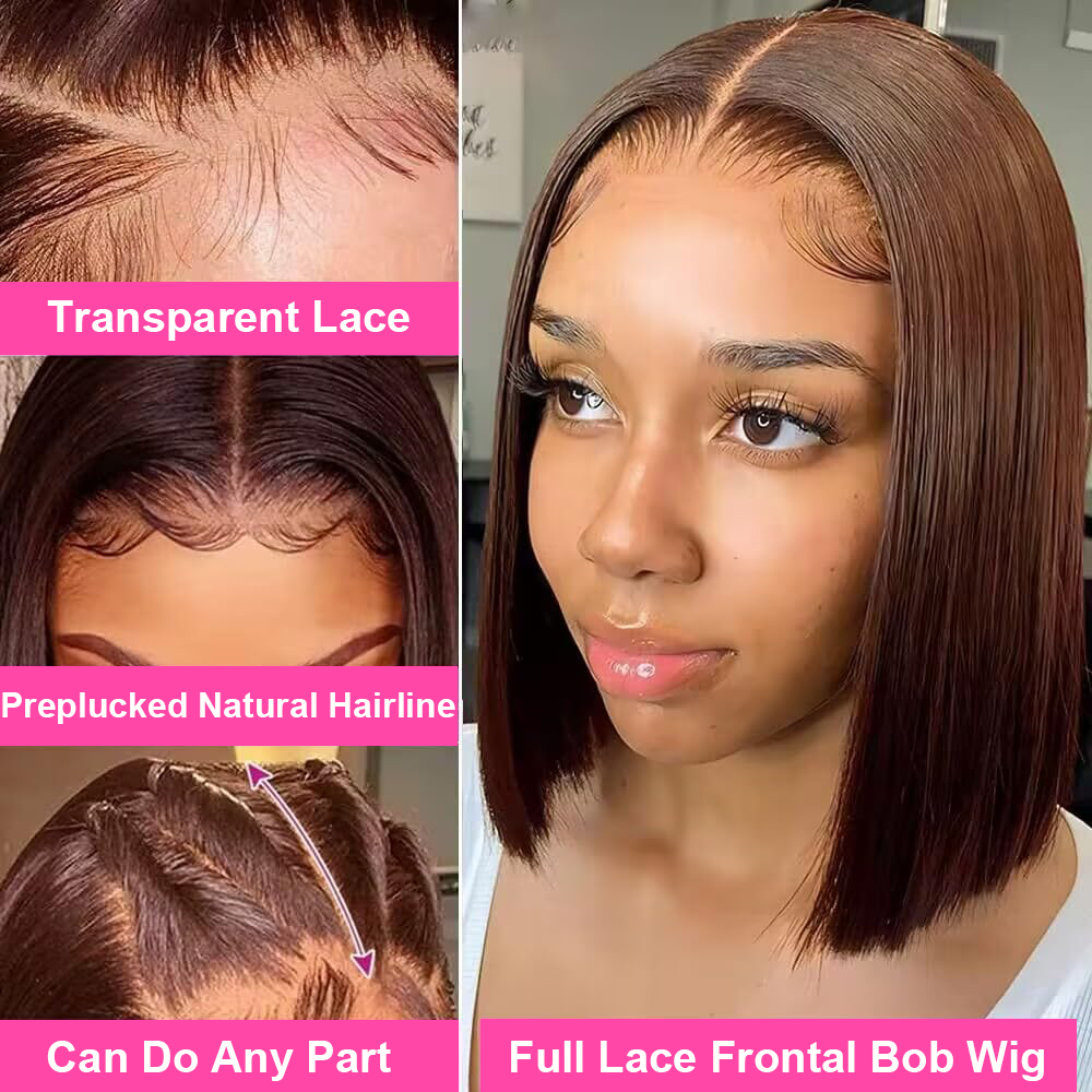 Straight Bob Lace Front Wig Hu - Glueless Wear And Go Human Hair Wig review and price