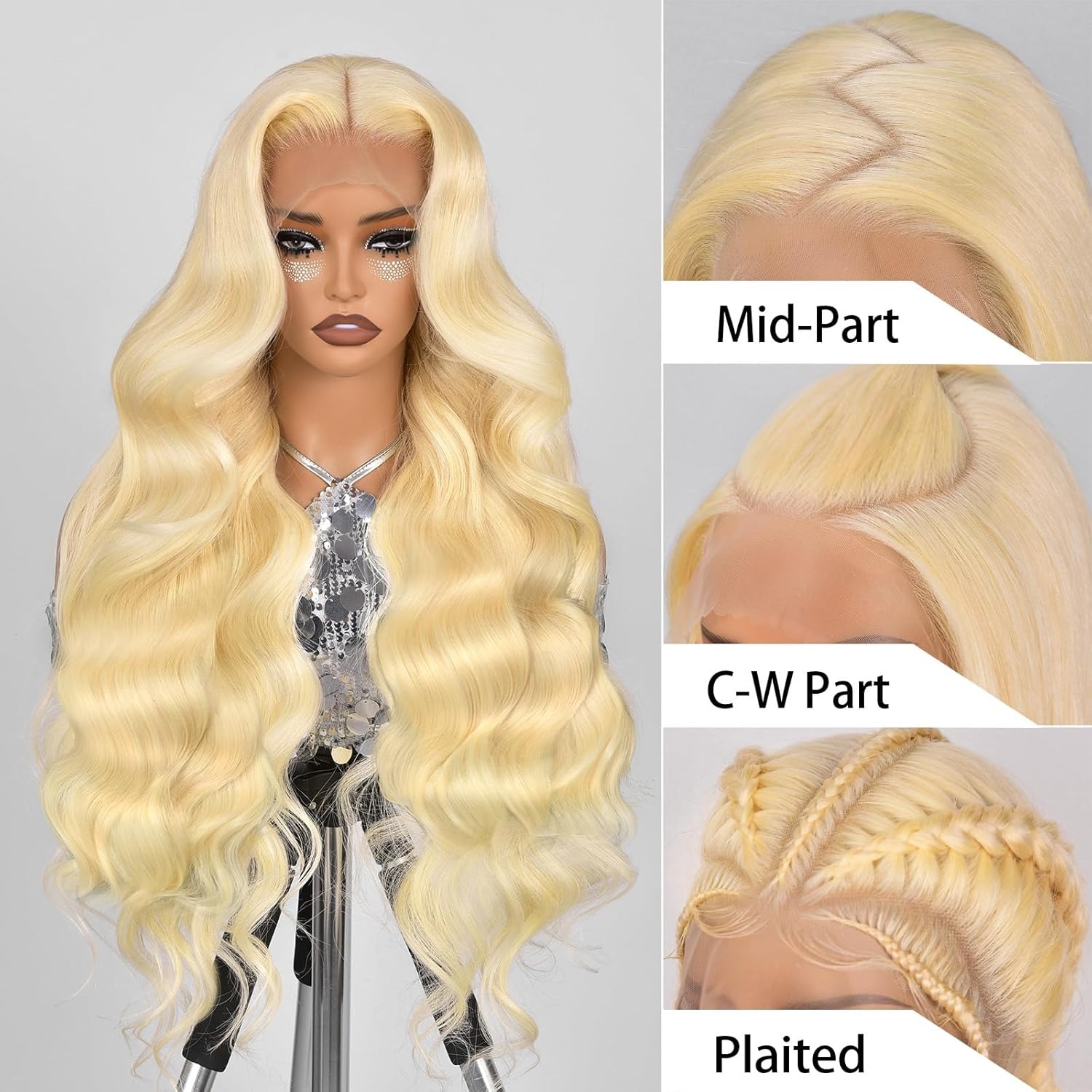 13x4 Lace Front Wig Human Hair - 613 Blonde Body Wave Lace Front Wig review and price