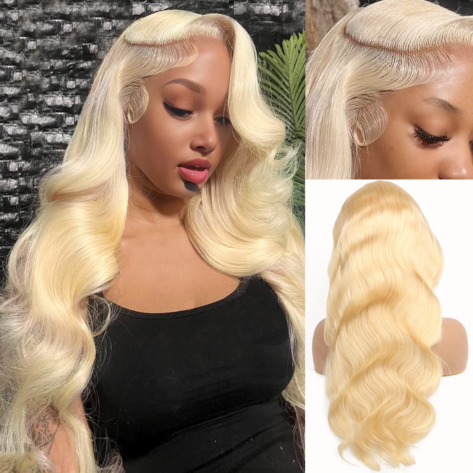 13x6 Lace Front 613 Wig Human  - 613 Blonde Body Wave Lace Front Wig review and price