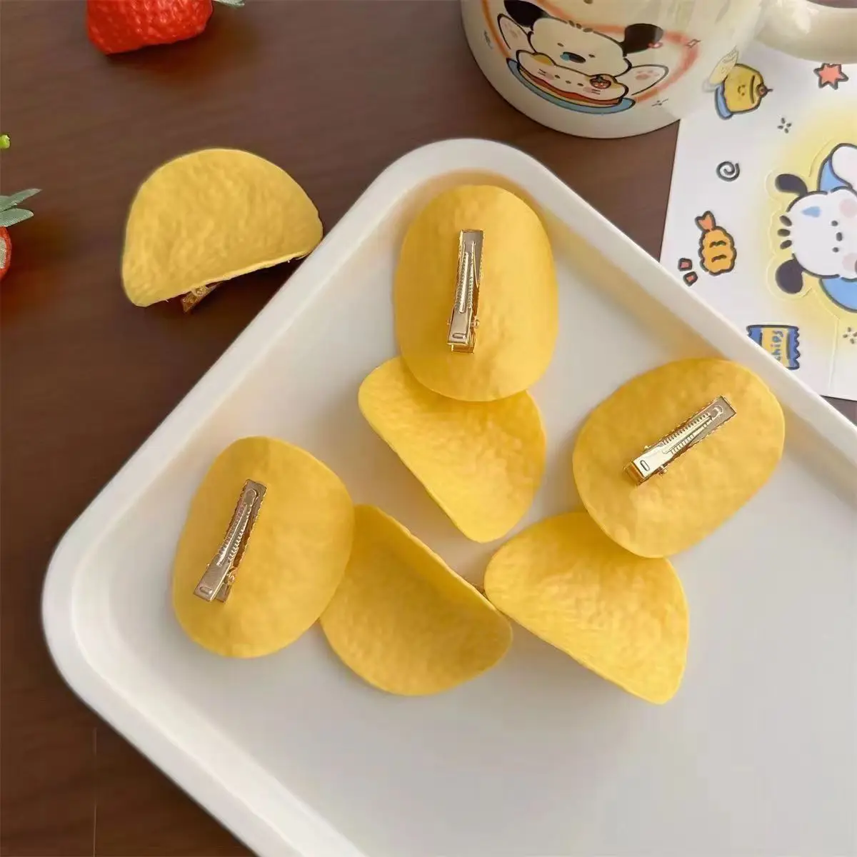 Funny potato chip hair clip cu - Hair Bundles review and price
