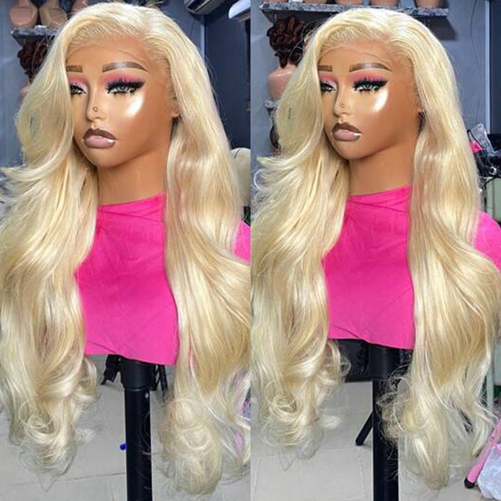 Invisible Drawstring 360 Hd La - 613 Blonde Body Wave Lace Front Wig review and price